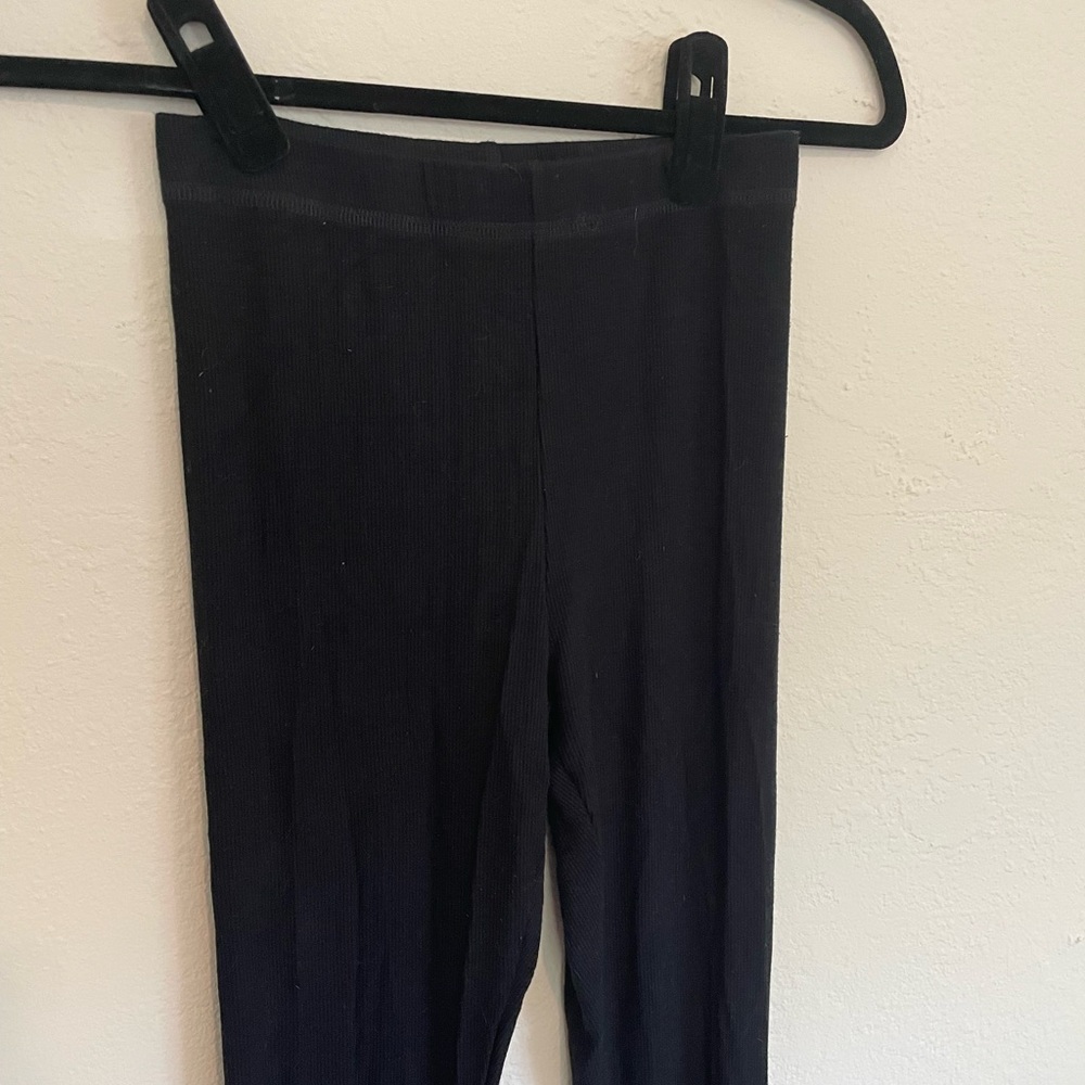 Joah brown black ribbed leggings xs